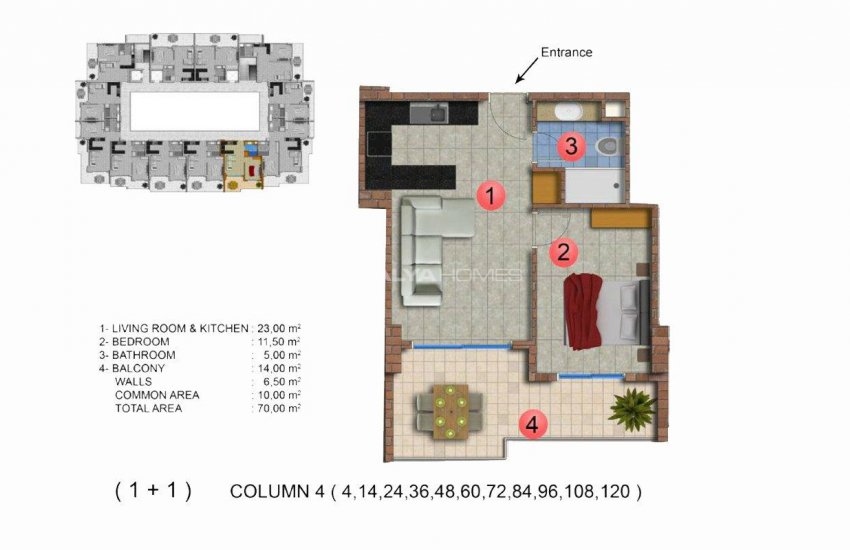 Modernly Designed Seafront Apartments in Alanya Mahmutlar 33