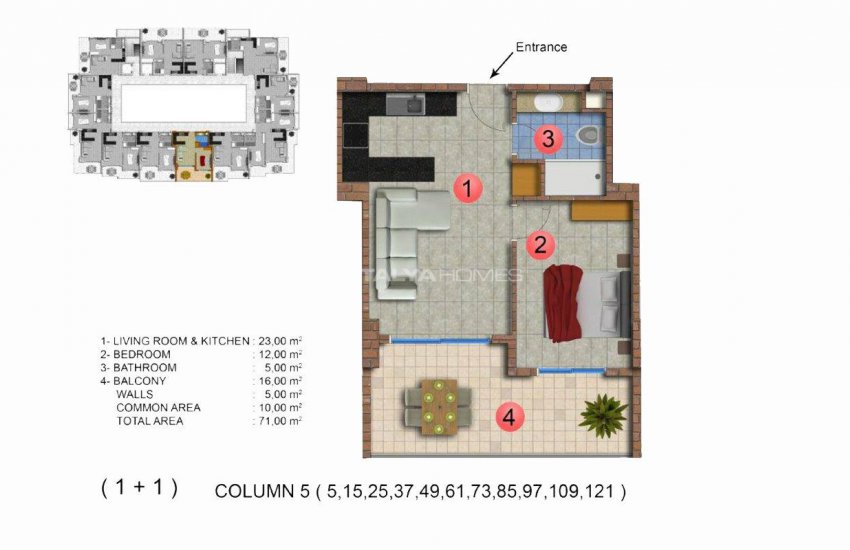 Modernly Designed Seafront Apartments in Alanya Mahmutlar 34