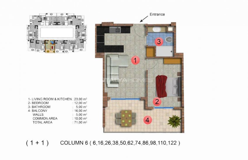 Modernly Designed Seafront Apartments in Alanya Mahmutlar 35