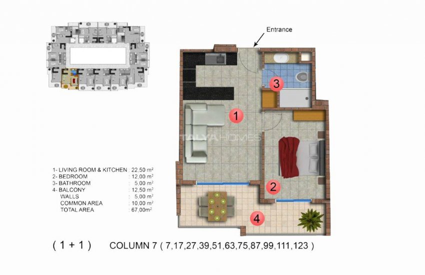 Modernly Designed Seafront Apartments in Alanya Mahmutlar 36
