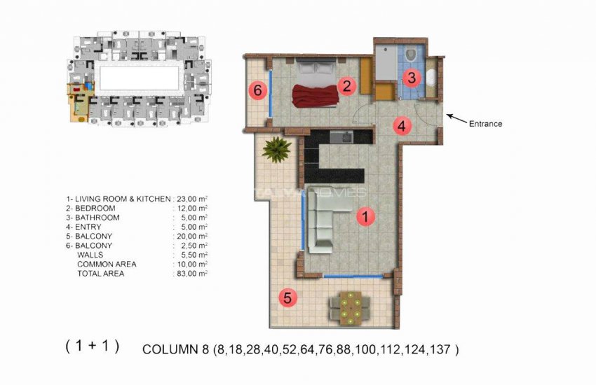 Modernly Designed Seafront Apartments in Alanya Mahmutlar 37