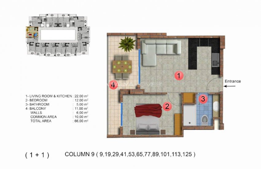 Modernly Designed Seafront Apartments in Alanya Mahmutlar 38
