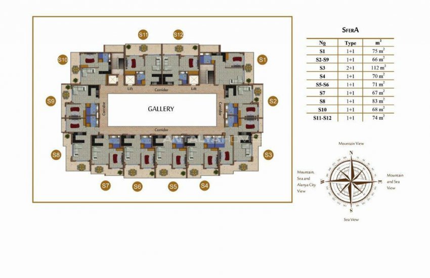 Modernly Designed Seafront Apartments in Alanya Mahmutlar 29