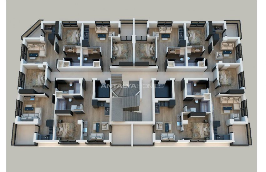 Новые Квартиры в Коньяалты, Анталия Рядом с Морем 26