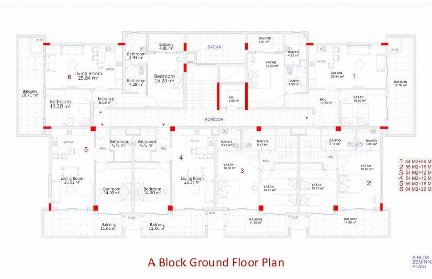 Kargıcak Merkezde Deniz Manzaralı Satılık Daireler 24