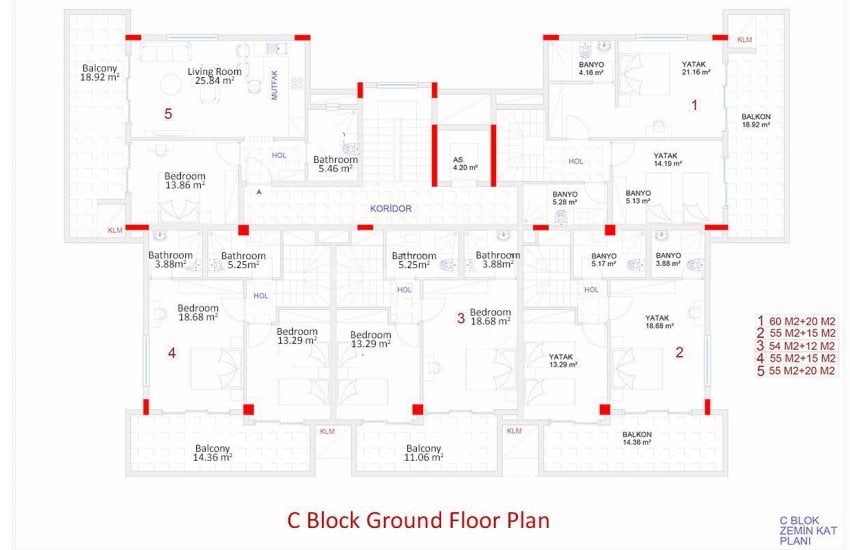 Kargıcak Merkezde Deniz Manzaralı Satılık Daireler 19