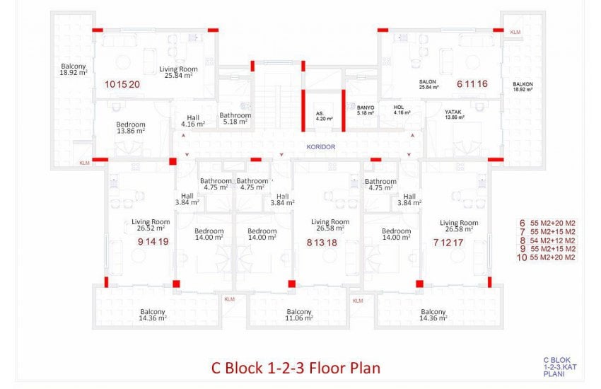 Kargıcak Merkezde Deniz Manzaralı Satılık Daireler 20