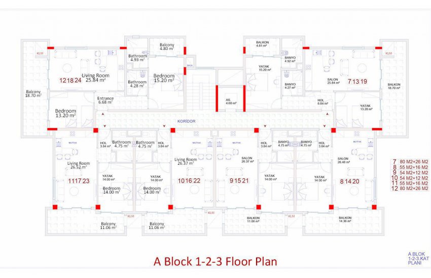 Kargıcak Merkezde Deniz Manzaralı Satılık Daireler 25