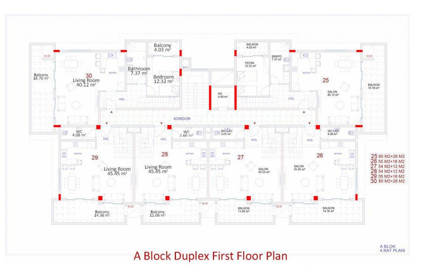 Kargıcak Merkezde Deniz Manzaralı Satılık Daireler 26