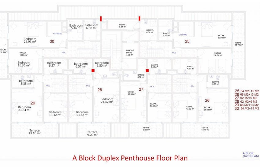 Kargıcak Merkezde Deniz Manzaralı Satılık Daireler 27