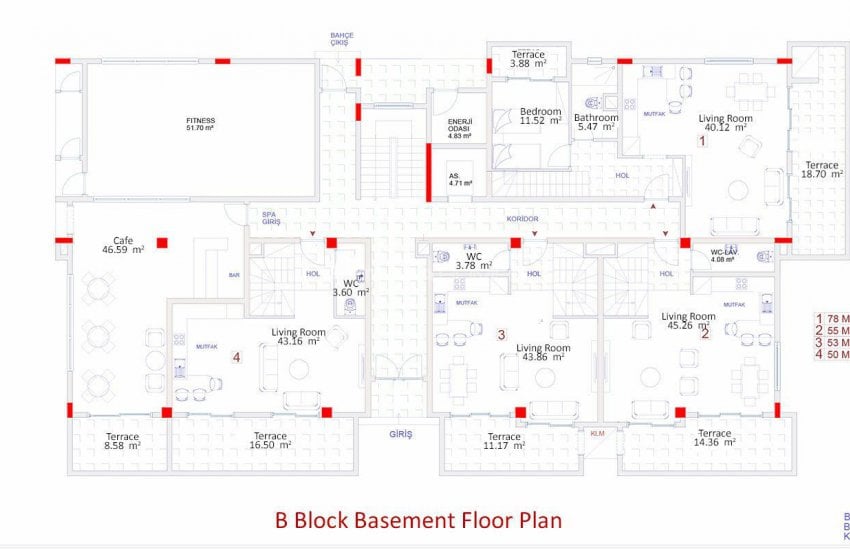 Kargıcak Merkezde Deniz Manzaralı Satılık Daireler 28
