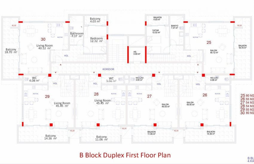 Kargıcak Merkezde Deniz Manzaralı Satılık Daireler 31