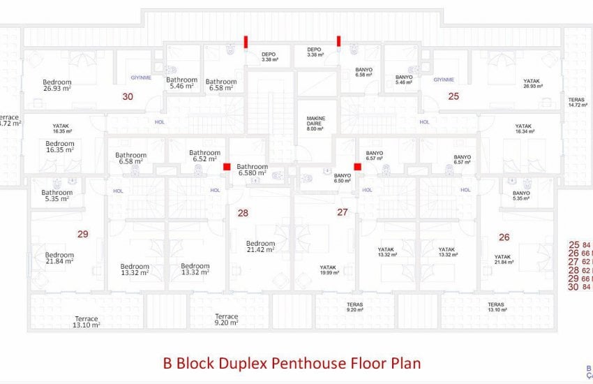 Kargıcak Merkezde Deniz Manzaralı Satılık Daireler 17