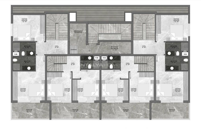 Centrally Located Alanya Apartments in the Boutique Project 11