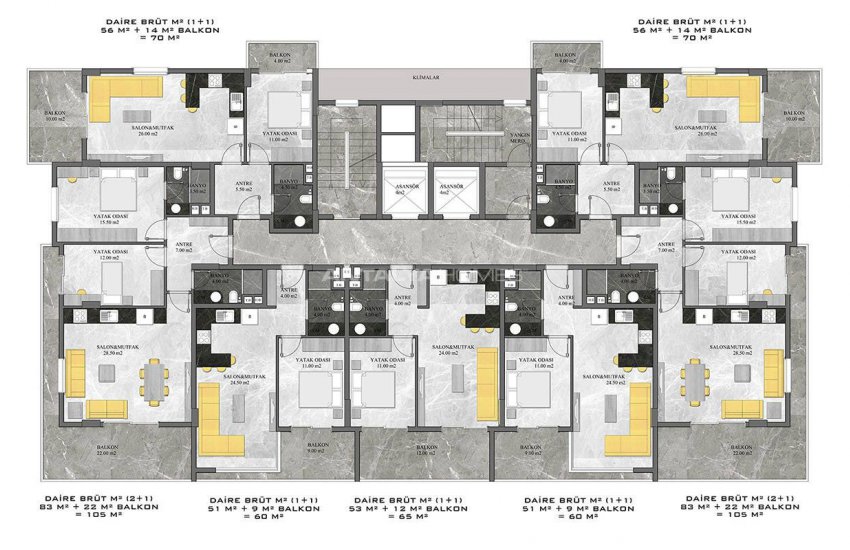First-class Flats with Sea View in Alanya Mahmutlar 33