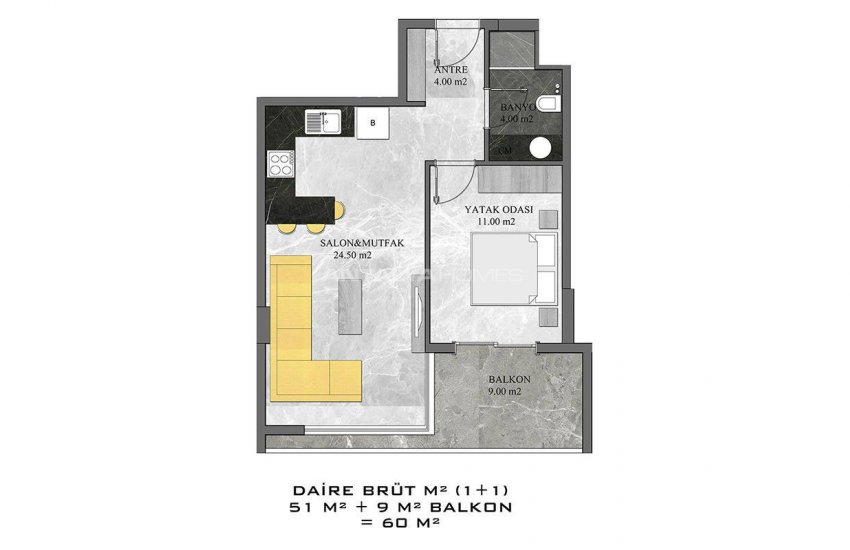 First-class Flats with Sea View in Alanya Mahmutlar 26