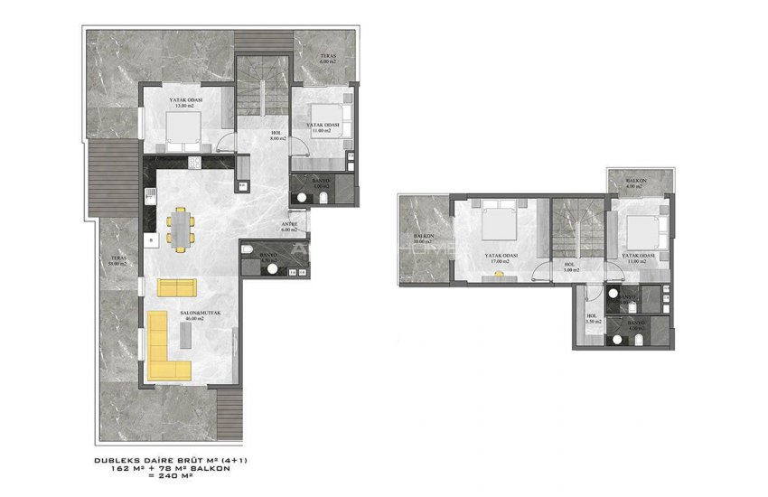 First-class Flats with Sea View in Alanya Mahmutlar 27