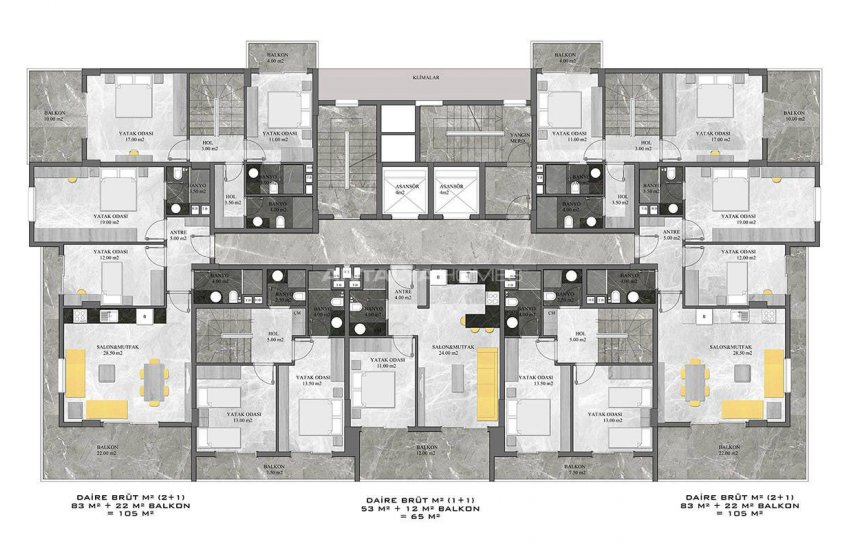 First-class Flats with Sea View in Alanya Mahmutlar 32