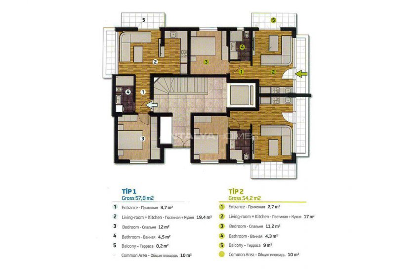Spacious Flats in Complex with Rich Facilities in Antalya 31