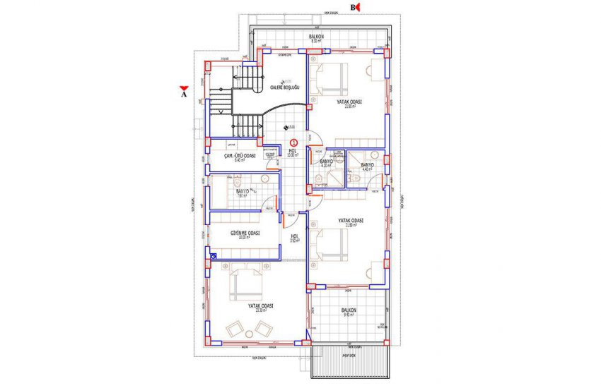 منزل دوبلكس جديد و واسع مع مسبح خاص في أنطاليا 30
