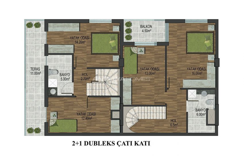 آپارتمان های زیبا در مکان محبوب در کنییالتی آنتالیا 40