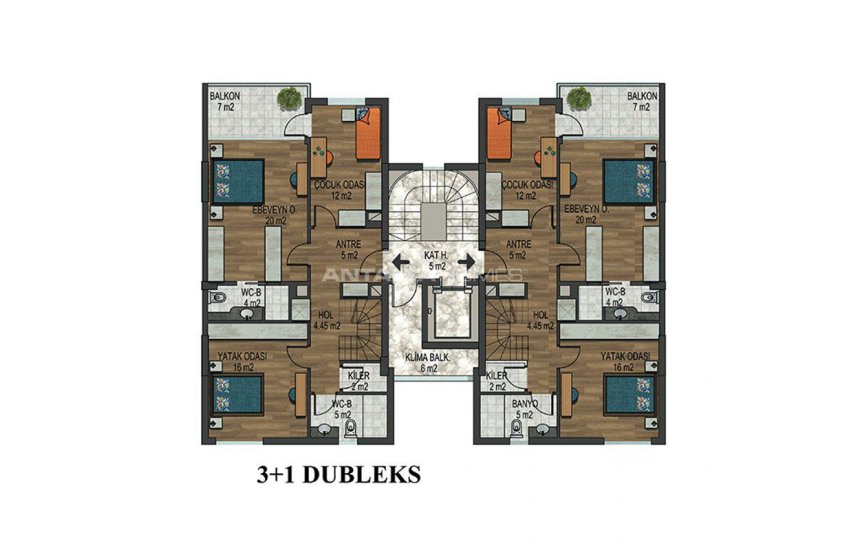 آپارتمان های زیبا در مکان محبوب در کنییالتی آنتالیا 44