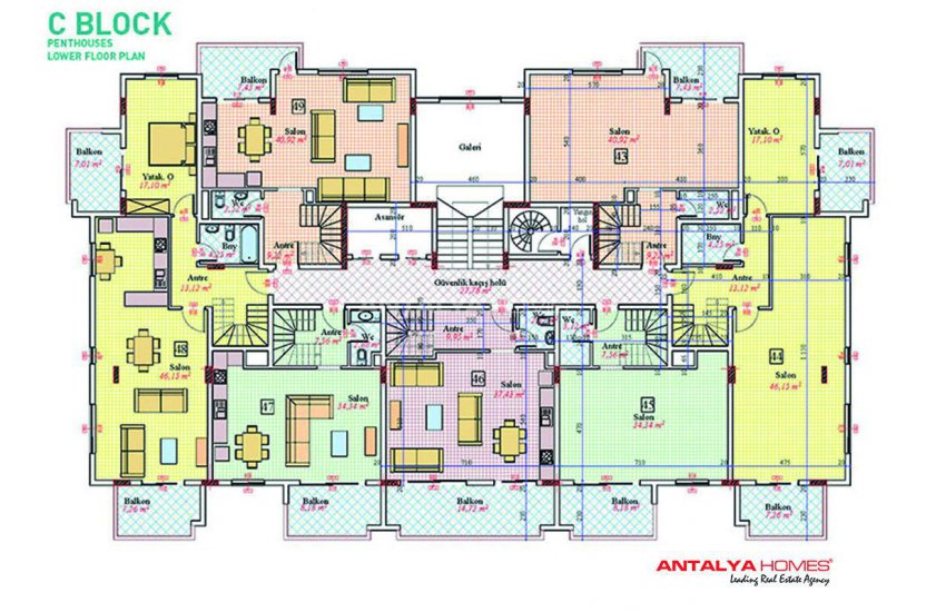 High-quality Flats with Rich Social Activity Options in Alanya 31