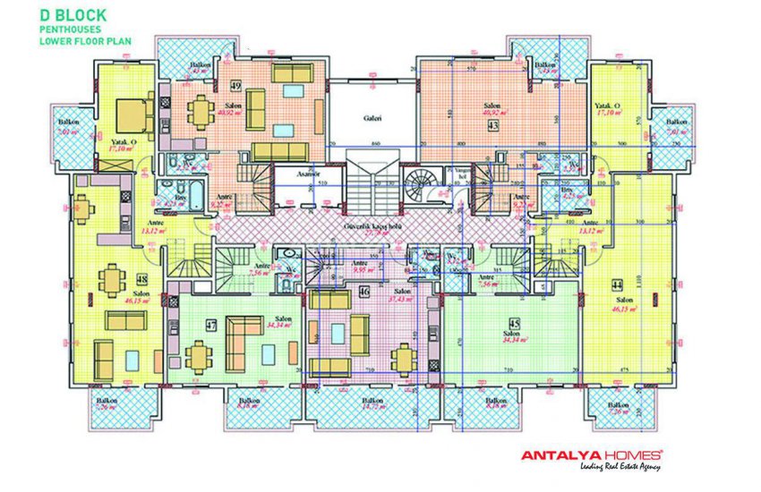 High-quality Flats with Rich Social Activity Options in Alanya 35