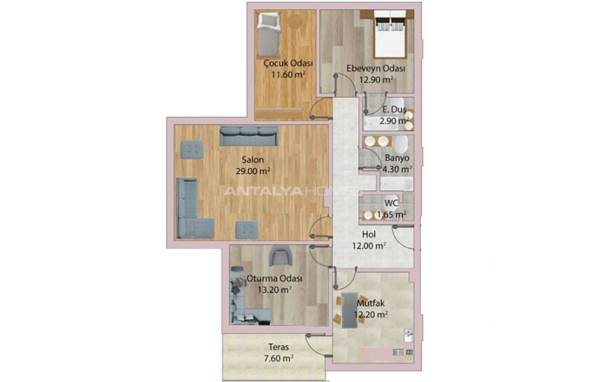 Vastgoed In Antalya Met Panoramisch Uitzicht Op Zee 40
