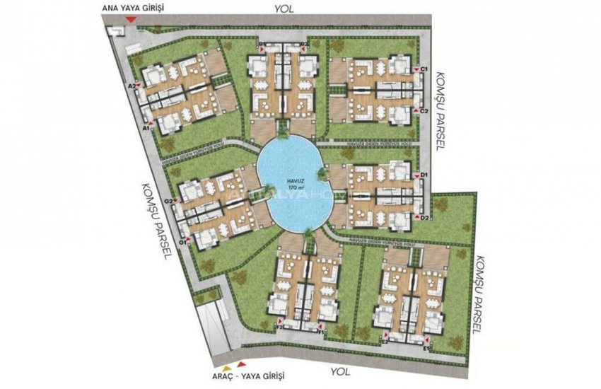 ویلاهای سرمایه گذاری نزدیک به فرودگاه و سواحل در لارا 26