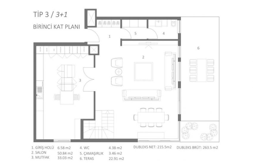 Antalya Zerdalilik'te Ultra Lüks Tasarım Merkezi Daire 32