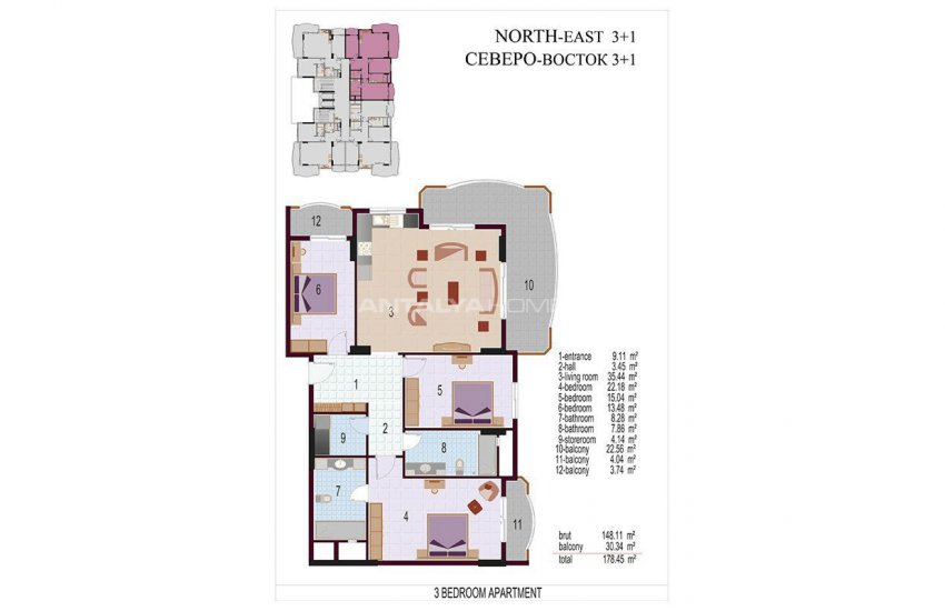 High Quality Apartments 100 Mt to the Beach in Mahmutlar 39