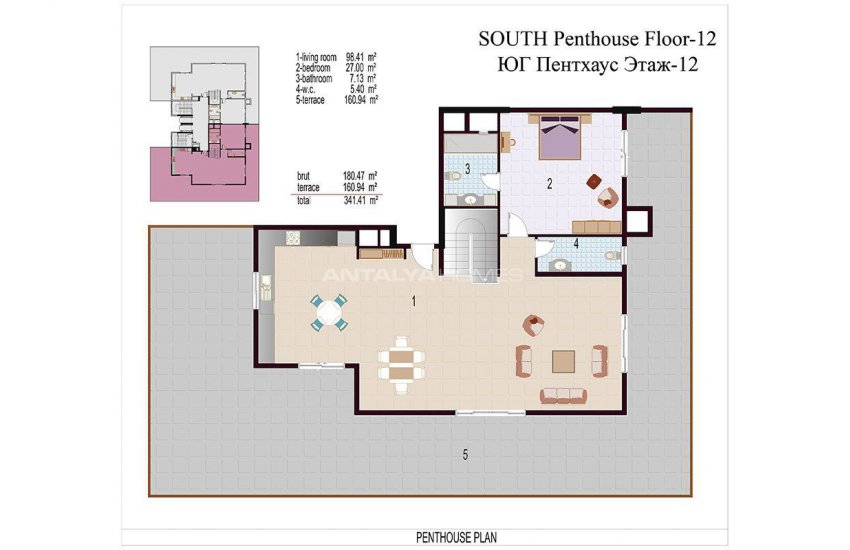 High Quality Apartments 100 Mt to the Beach in Mahmutlar 44