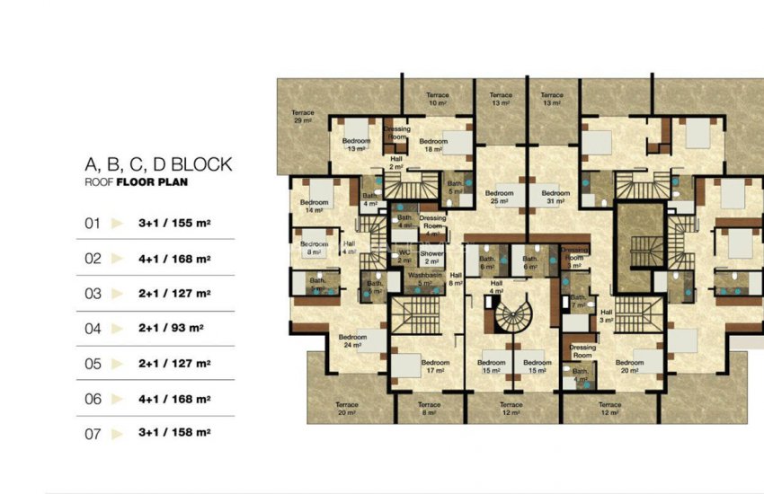 Privileged Apartments in a Luxurious Complex in Alanya 30