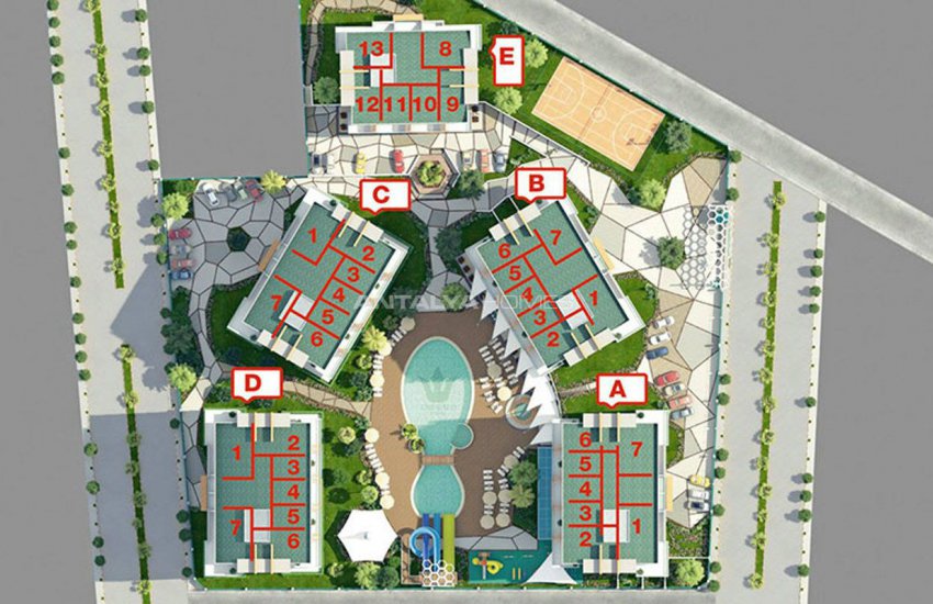 Privileged Apartments in a Luxurious Complex in Alanya 34