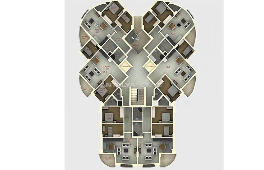 Key-ready Apartments for Sale in Konyaalti Antalya 20