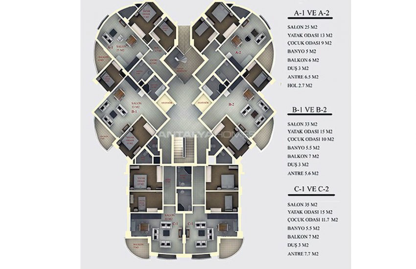 Key-ready Apartments for Sale in Konyaalti Antalya 19