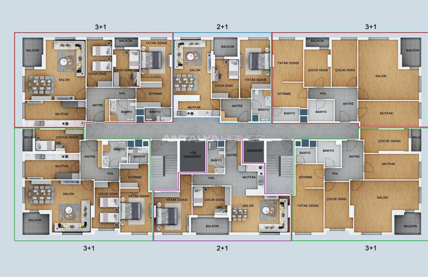 Antalya Kepez’de Akıllı Ev Teknolojisine Sahip Kaliteli Daireler 48