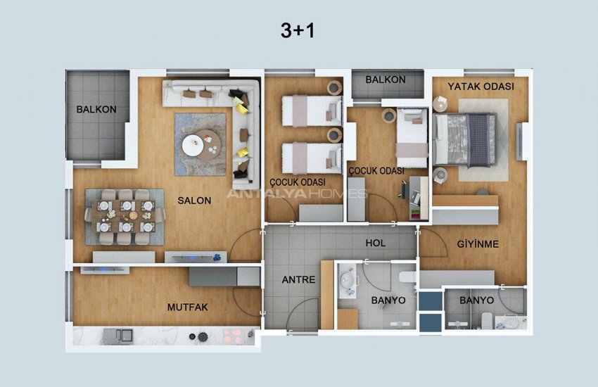 Antalya Kepez’de Akıllı Ev Teknolojisine Sahip Kaliteli Daireler 44