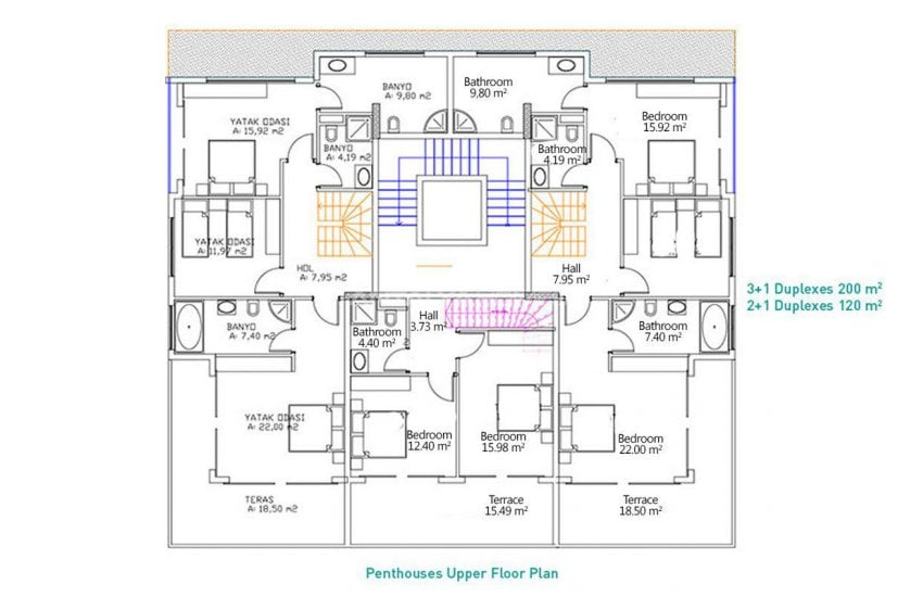 Alanya Kargıcak'ta Panoramik Deniz Manzaralı Daireler 45