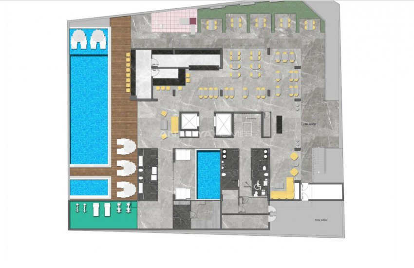 Alanya Merkezde Denize 250 Mt Uzaklıkta Sıfır Daireler 41