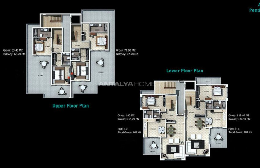 Luxurious Villas with High-quality Materials in Antalya Alanya 61