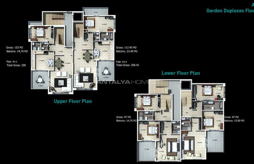 Luxurious Villas with High-quality Materials in Antalya Alanya 60