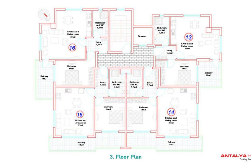 Affordable Apartments Close to the Beach in Alanya 24