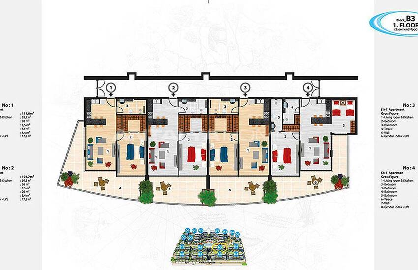 Sea View Apartments in Alanya for Sale 46