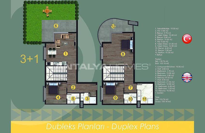 Centrally Located Alanya Apartments in Oba with Sea View 74