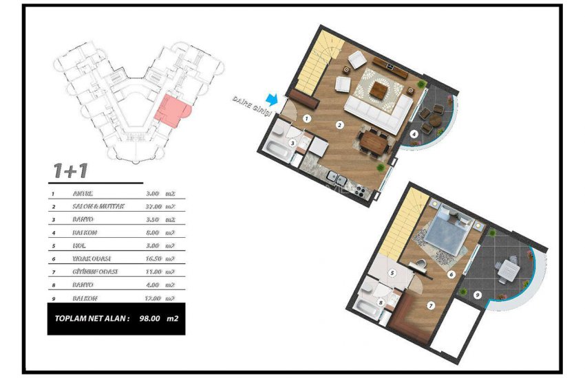 Appartementen Met Prachtig Uitzicht Op De Natuur In Alanya 41