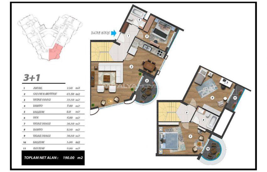 Appartementen Met Prachtig Uitzicht Op De Natuur In Alanya 47