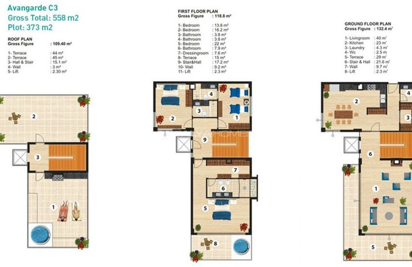 Sea View Detached Villas in Alanya 39