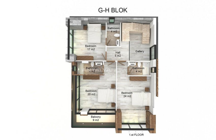 Zeezicht Villa's 600 M Van Strand In Alanya Kargicak 40